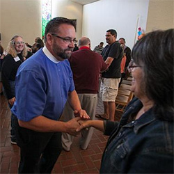 Students at chapel