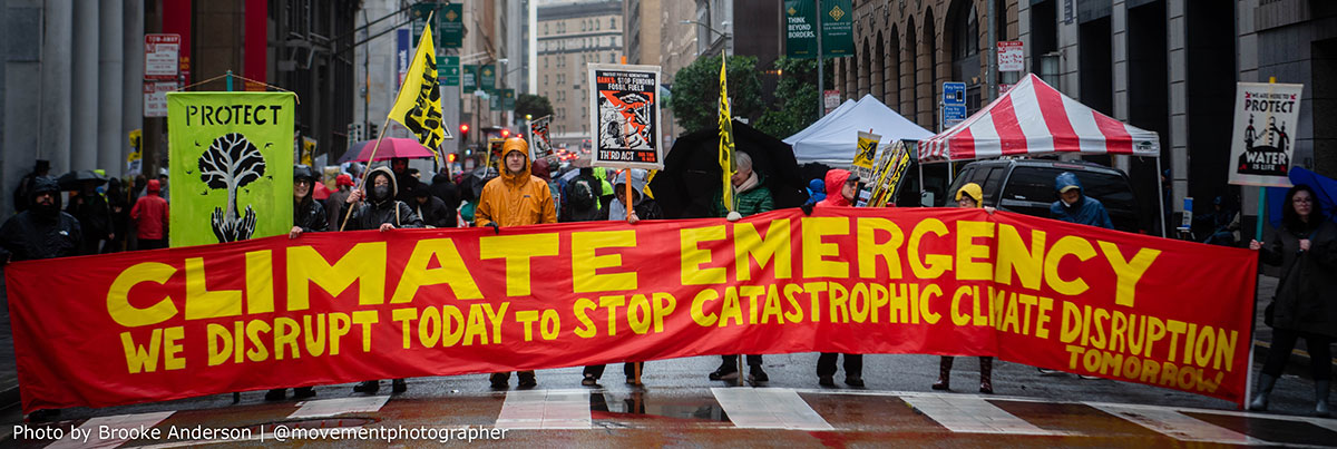 Cimate justice protest photo